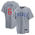 MATTH C.Cubs #6 Matt Shaw Player Gray Home Game Stitched Jerseys