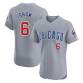 MATTH C.Cubs #6 Matt Shaw Player Gray Road Limited Elite Home Stitched Jerseys