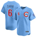 MATTH C.Cubs #6 Matt Shaw Player Light Blue Limited Home Stitched Jerseys
