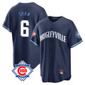 MATTH C.Cubs #6 Matt Shaw Player Navy 150th Anniversary City Connect Home Game Stitched Jerseys