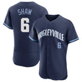 MATTH C.Cubs #6 Matt Shaw Player Navy City Connect Limited Elite Home Stitched Jerseys