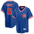 MATTH C.Cubs #6 Matt Shaw Player Royal T-shirt Cooperstown Collection Limited Stitched Jerseys