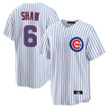 MATTH C.Cubs #6 Matt Shaw Player White Game Home Stitched Jerseys
