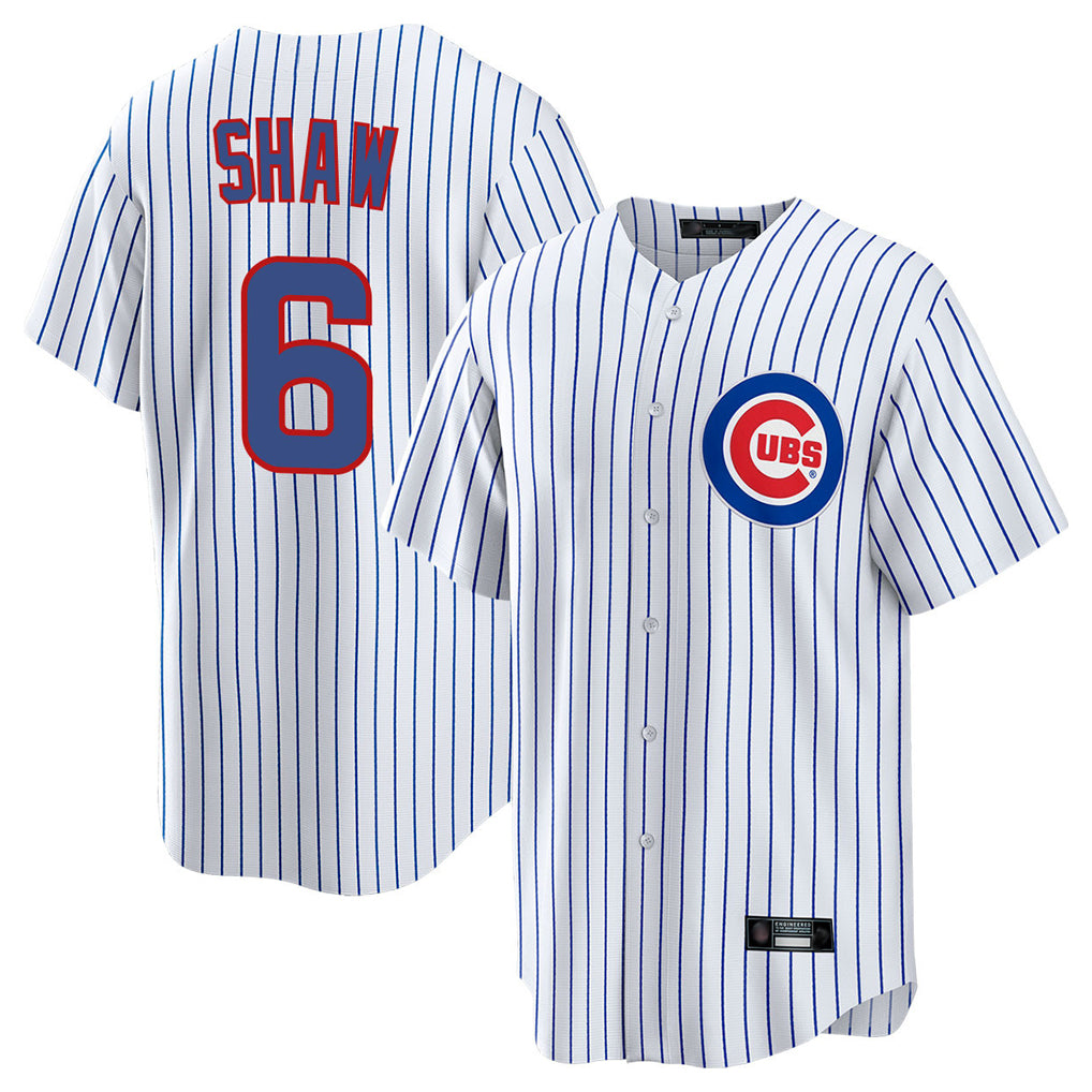 MATTH C.Cubs #6 Matt Shaw Player White Game Home Stitched Jerseys