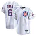 MATTH C.Cubs #6 Matt Shaw Player White Limited Home Game Stitched Jerseys