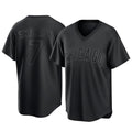 MATTH C.Cubs #7 Dansby Swanson Player Black T-shirt Home Game Stitched Jerseys