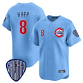 MATTH C.Cubs #8 Ian Happ Player Blue Vapor Premier Limited Home Stitched Jerseys