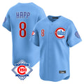 MATTH C.Cubs #8 Ian Happ Player Light Blue 150th Anniversary Limited Home Stitched Jerseys