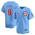 MATTH C.Cubs #8 Ian Happ Player Light Blue Limited Home Stitched Jerseys