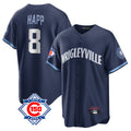 MATTH C.Cubs #8 Ian Happ Player Navy 150th Anniversary City Connect Home Game Stitched Jerseys