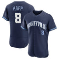 MATTH C.Cubs #8 Ian Happ Player Navy City Connect Limited Elite Home Stitched Jerseys