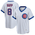MATTH C.Cubs #8 Ian Happ Player White T-shirt Cooperstown Collection Limited Stitched Jerseys