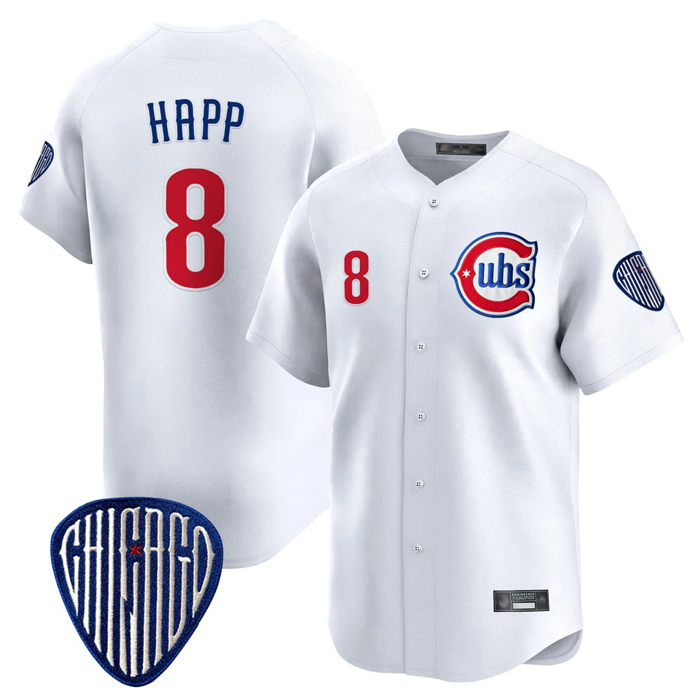 MATTH C.Cubs #8 Ian Happ Player White Vapor Premier Limited Home Stitched Jerseys