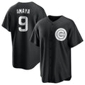 MATTH C.Cubs #9 Miguel Amaya Player Black Game Stitched Jerseys