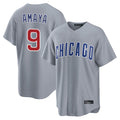 MATTH C.Cubs #9 Miguel Amaya Player Gray Home Game Stitched Jerseys