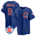 MATTH C.Cubs #9 Miguel Amaya Player Royal 150th Anniversary Home Game Stitched Jerseys