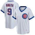 MATTH C.Cubs #9 Miguel Amaya Player White T-shirt Cooperstown Collection Limited Stitched Jerseys