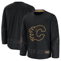 MATTH C.Flames Black 2024 Military Appreciation Practice Jerseys