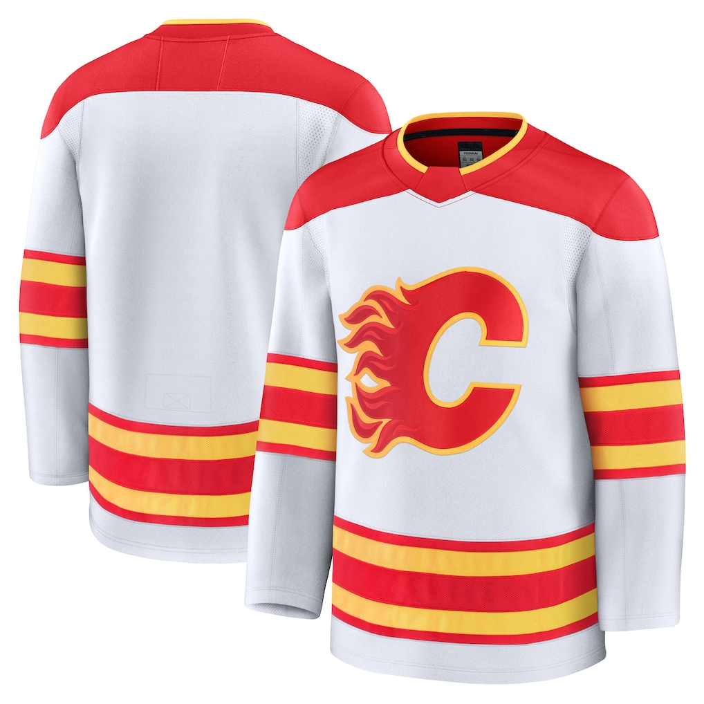 MATTH C.Flames White Away Premium Jerseys