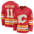 MATTH C.Flames #11 Mikael Backlund Red Home Breakaway Player Jerseys