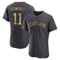 MATTH C.Guardians #11 Jose Ramirez Player Charcoal All-Star Limited Elite Home Stitched Jerseys