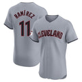 MATTH C.Guardians #11 Jose Ramirez Player Gray Road Limited Elite Home Stitched Jerseys