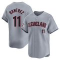 MATTH C.Guardians #11 Jose Ramirez Player Gray Road Limited Home Stitched Jerseys