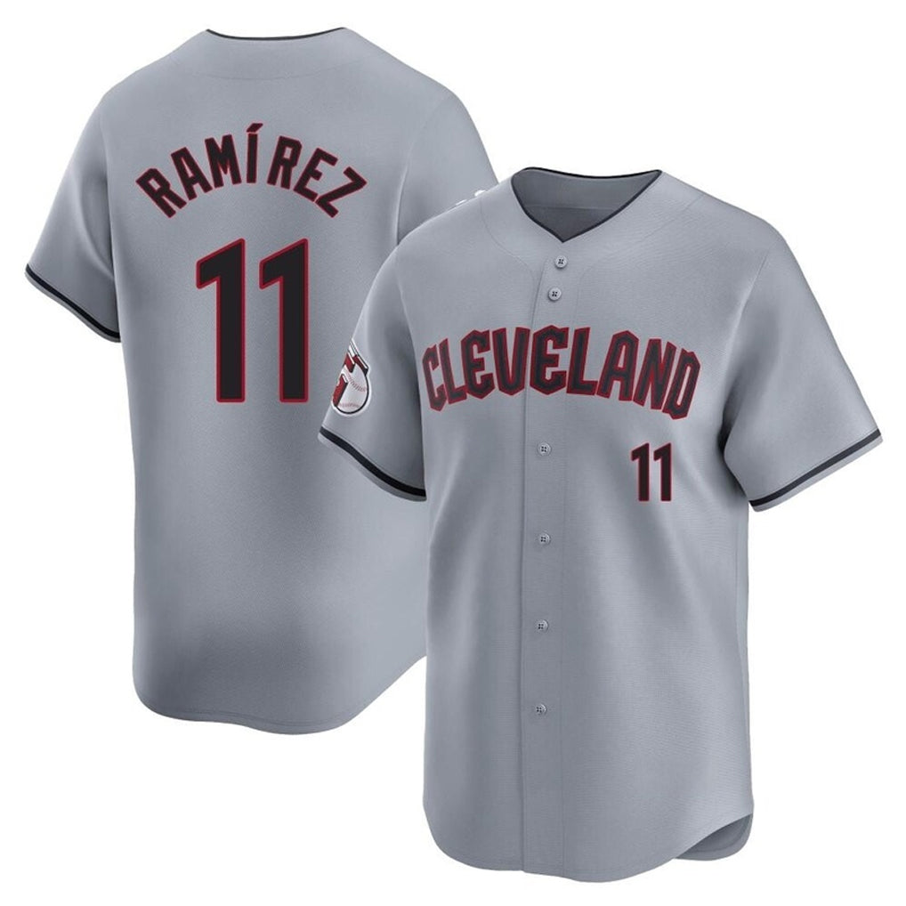 MATTH C.Guardians #11 Jose Ramirez Player Gray Road Limited Home Stitched Jerseys