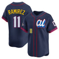 MATTH C.Guardians #11 Jose Ramirez Player Navy American League All-Star Edition Limited Home Stitched Jerseys