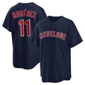 MATTH C.Guardians #11 Jose Ramirez Player Navy Game Home Stitched Jerseys