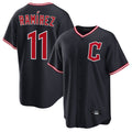 MATTH C.Guardians #11 Jose Ramirez Player Navy Home Game Stitched Jerseys