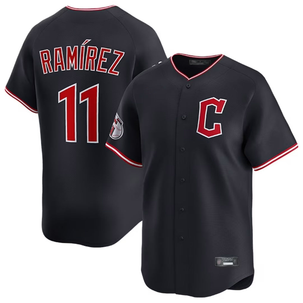 MATTH C.Guardians #11 Jose Ramirez Player Navy Limited Home Stitched Jerseys