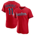 MATTH C.Guardians #11 Jose Ramirez Player Red Limited Elite Home Stitched Jerseys
