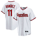 MATTH C.Guardians #11 Jose Ramirez Player White Game Home Stitched Jerseys