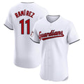 MATTH C.Guardians #11 Jose Ramirez Player White Limited Elite Home Stitched Jerseys