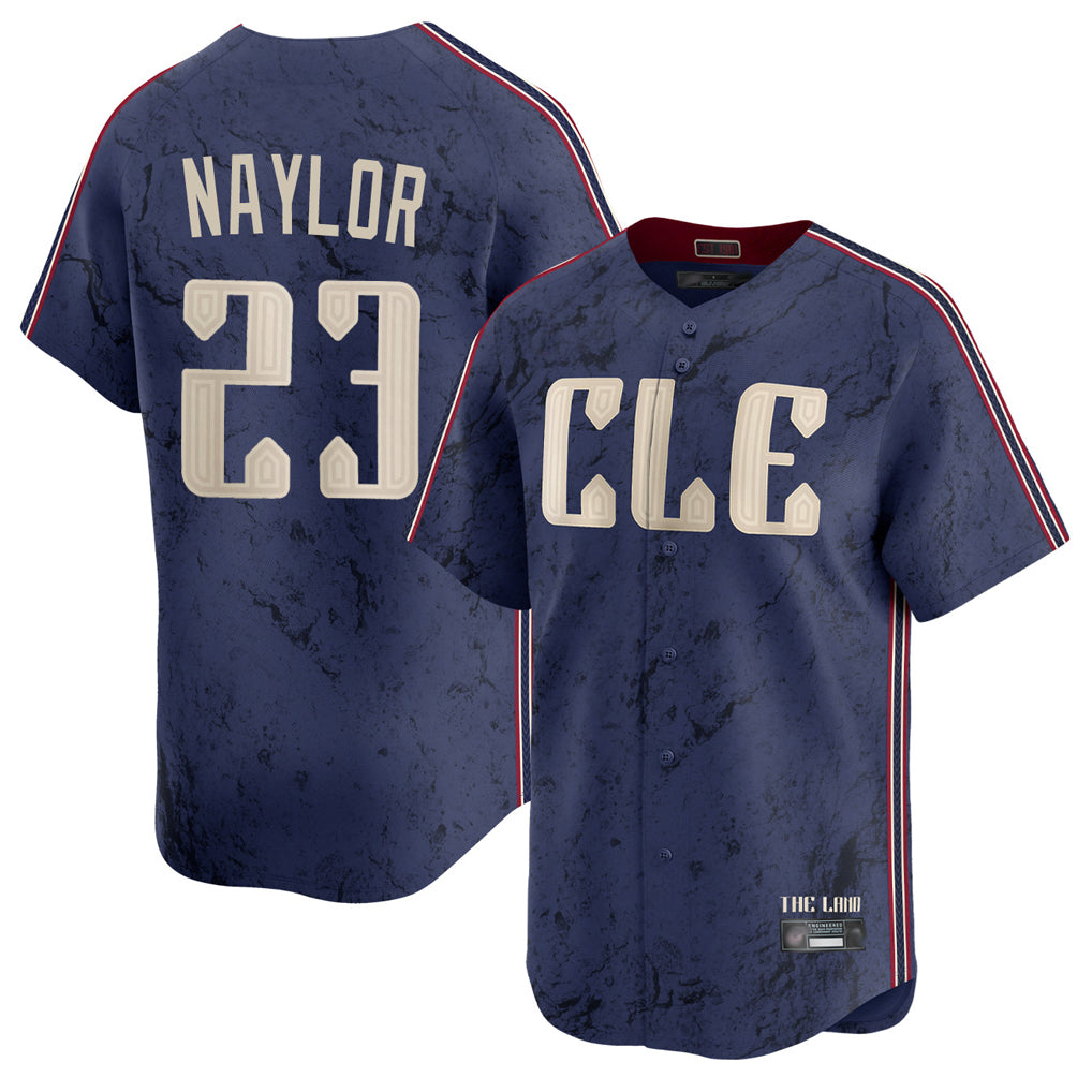 MATTH C.Guardians #23 Bo Naylor Player Navy City Connect Limited Home Stitched Jerseys