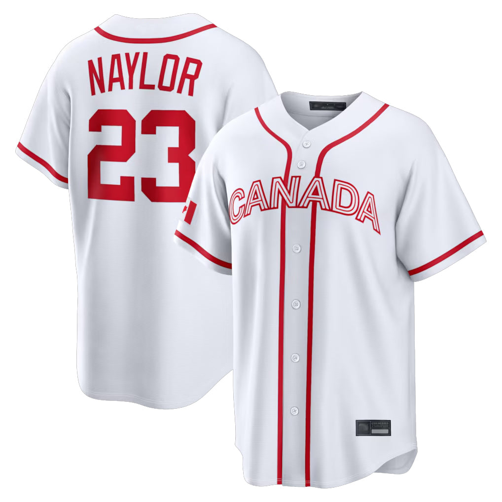 MATTH C.Guardians #23 Bo Naylor Player White World Classic Home Game Stitched Jerseys
