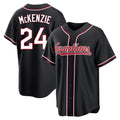 MATTH C.Guardians #24 Triston McKenzie Player Black Fashion Out Home Game Stitched Jerseys