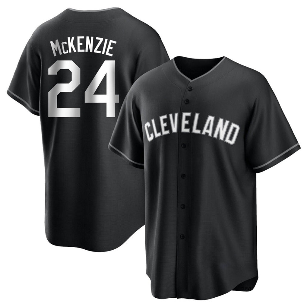 MATTH C.Guardians #24 Triston McKenzie Player Black Home Game Stitched Jerseys