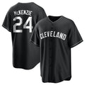 MATTH C.Guardians #24 Triston McKenzie Player Black Home Game Stitched Jerseys