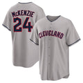 MATTH C.Guardians #24 Triston McKenzie Player Gray Game Home Stitched Jerseys