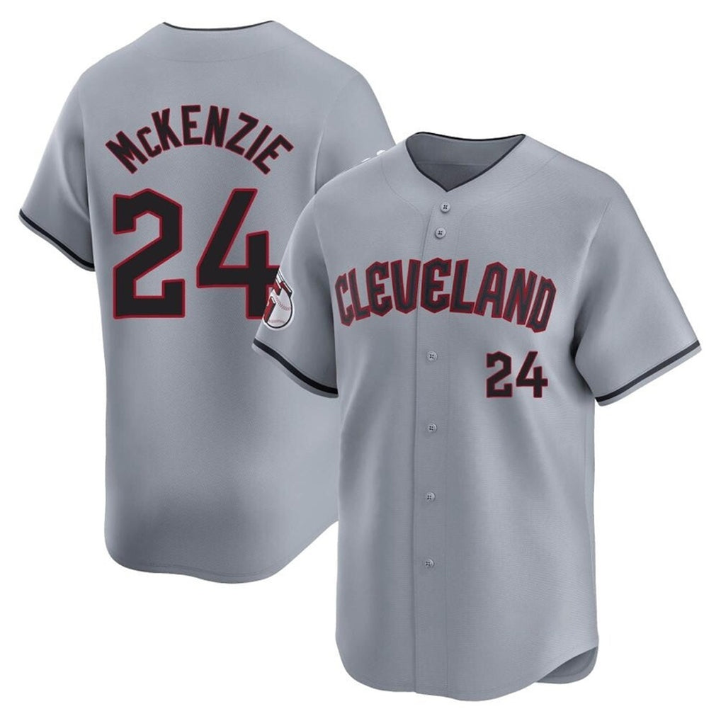 MATTH C.Guardians #24 Triston McKenzie Player Gray Road Limited Home Stitched Jerseys