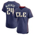 MATTH C.Guardians #24 Triston McKenzie Player Navy City Connect Limited Elite Home Stitched Jerseys