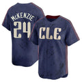 MATTH C.Guardians #24 Triston McKenzie Player Navy City Connect Limited Home Stitched Jerseys
