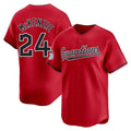 MATTH C.Guardians #24 Triston McKenzie Player Red Limited Home Stitched Jerseys