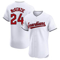 MATTH C.Guardians #24 Triston McKenzie Player White Limited Elite Home Stitched Jerseys