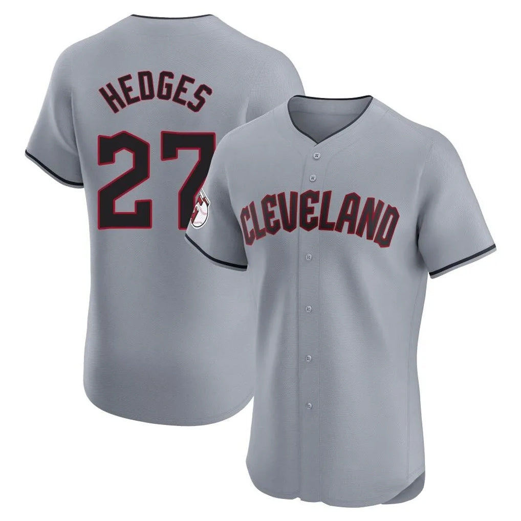 MATTH C.Guardians #27 Austin Hedges Player Gray Road Limited Elite Home Stitched Jerseys