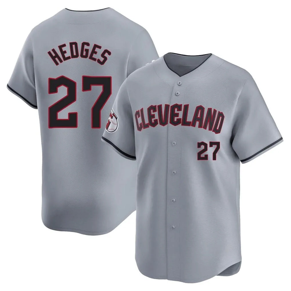 MATTH C.Guardians #27 Austin Hedges Player Gray Road Limited Home Stitched Jerseys