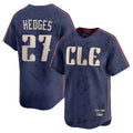 MATTH C.Guardians #27 Austin Hedges Player Navy City Connect Limited Home Stitched Jerseys