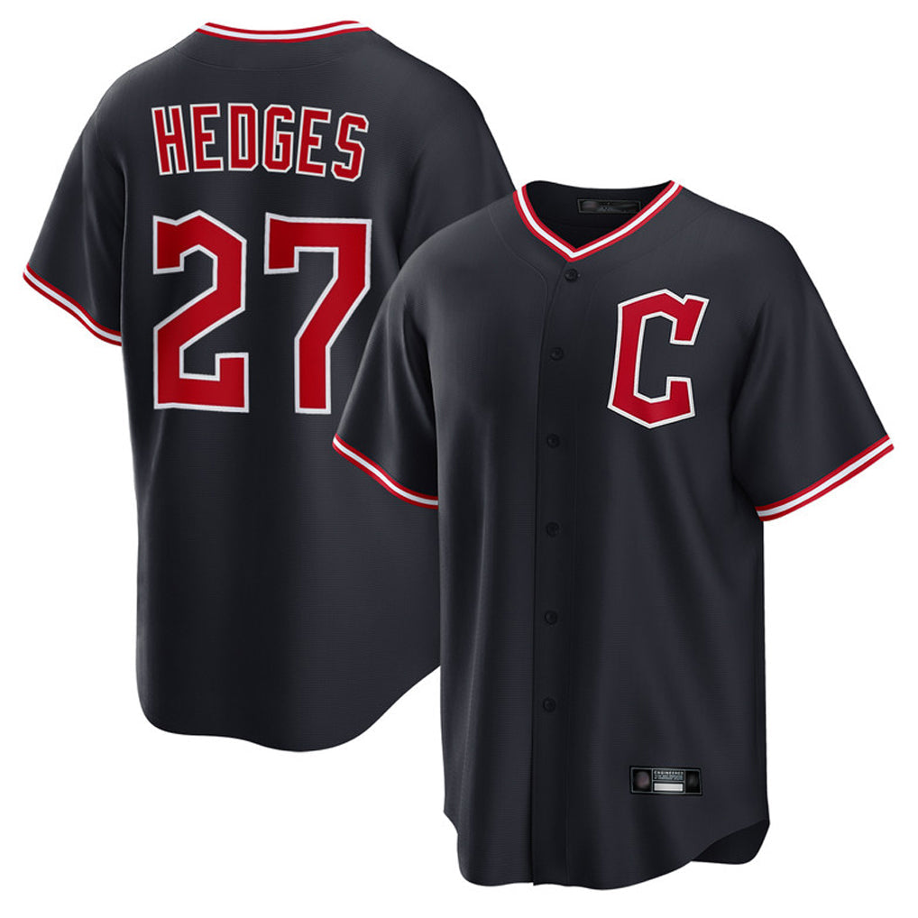 MATTH C.Guardians #27 Austin Hedges Player Navy Game Home Stitched Jerseys